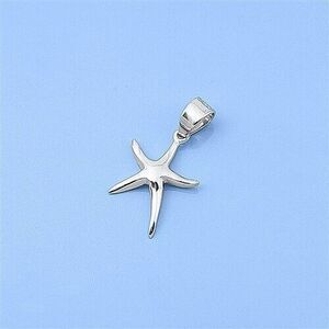 Starfish Pendant Sterling Silver Rhodium Plated 13.2 mm 925 NWT Beach Sea Life